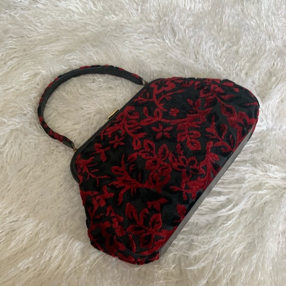 Vintage 60s chenille carpet tapestry bag - Picture 4 of 8